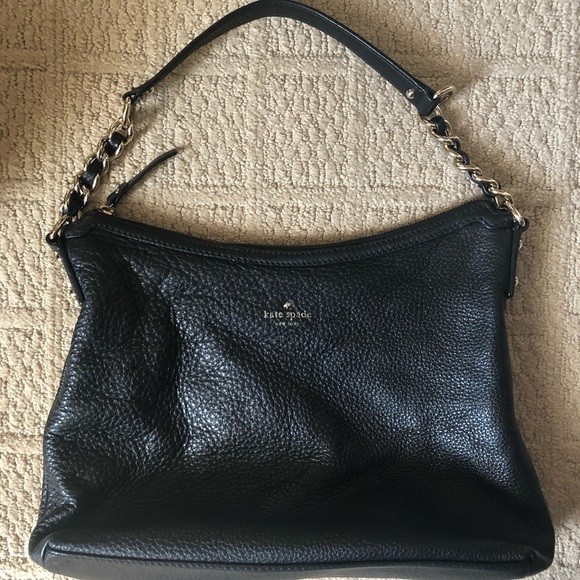 kate spade Handbags - Kate Spade Finley Black Pebbled Leather Hobo bag